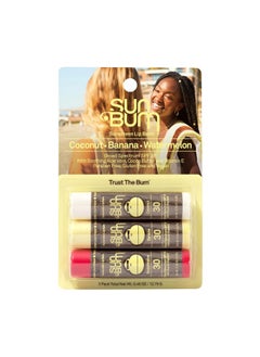 Sun Bum Sun Bum SPF 30 Sunscreen Lip Balm | Vegan and Cruelty Free Broad Spectrum UVA/UVB Lip Care with Aloe and Vitamin E for Moisturized Lips | Variety Pack |.15 oz  - Image 1
