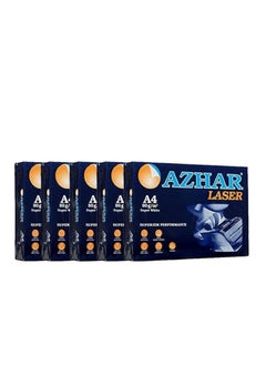 Azhar AZHAR White Premium A4 Paper 80gsm Pack of 5 