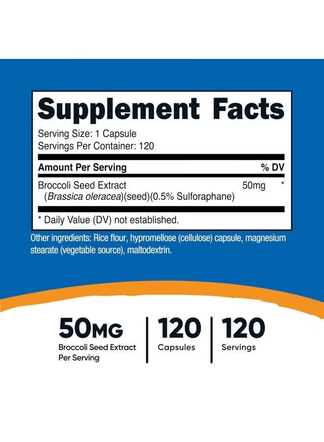 Nutricost, Sulforaphane Glucosinolate , 50 mg, 120 Capsules - Image 4