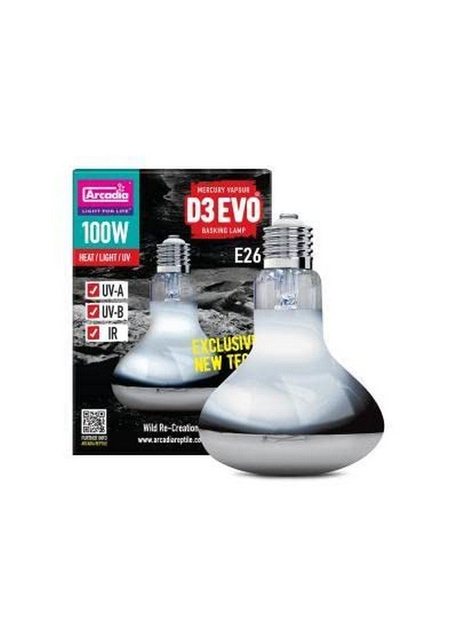 Arcadia D3 Evo Mercury Vapor Bulb - 100W - Image 1