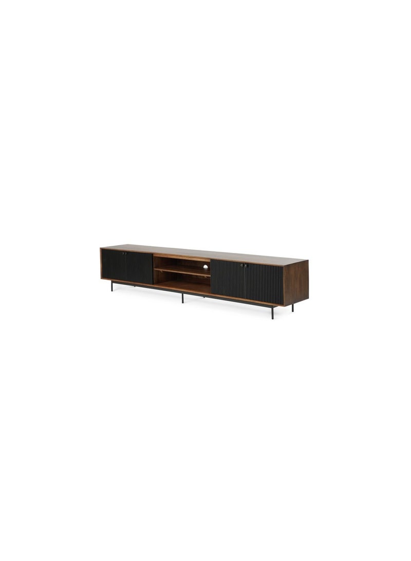 Pan Home Ercol Tv Unit Upto 80 Inches Solid Wood - Brown  - Image 4