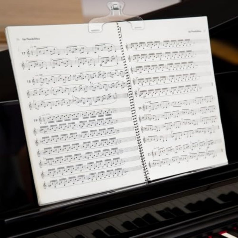 Book Page Holder, 3Pcs Clear Portable Bookmark Reading Accessory, Easy To Read, For Teaching, Piano Sheet Music, Fixed Music Opener, Teacher Clerk Special Holder - Image 4