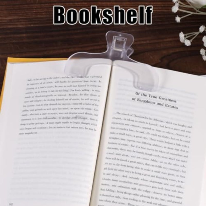 Book Page Holder, 3Pcs Clear Portable Bookmark Reading Accessory, Easy To Read, For Teaching, Piano Sheet Music, Fixed Music Opener, Teacher Clerk Special Holder - Image 2