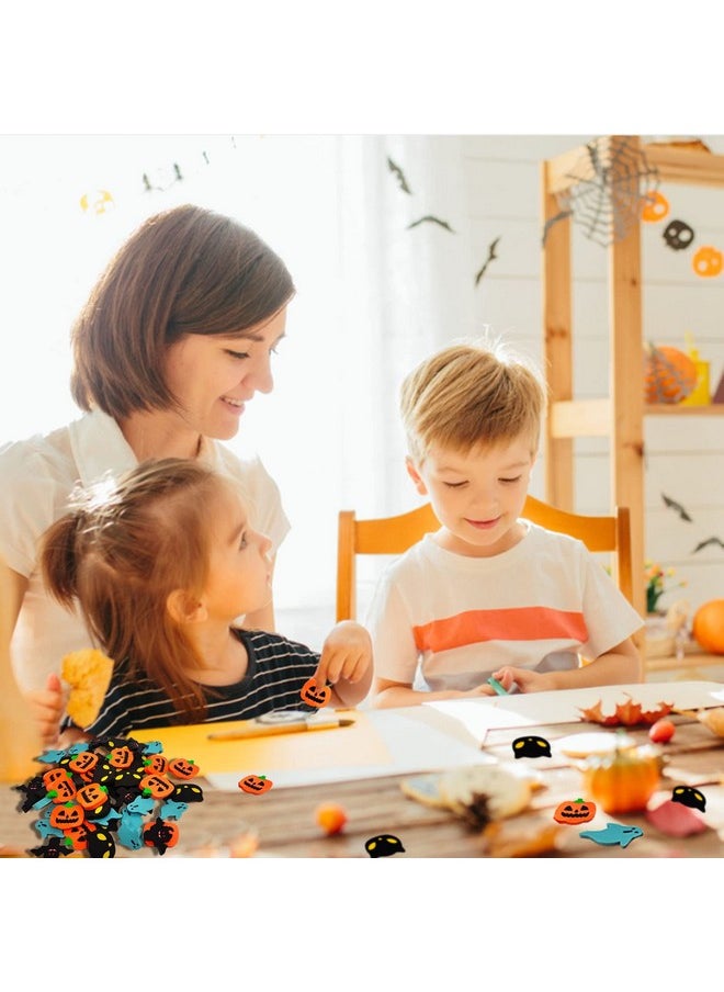 OZIO - Halloween Mini Erasers For Kids, 4 Styles Cute Halloween Erasers For Kids Bulk, Fun Pumpkin Ghost Bat Erasers, Halloween Trick Or Treat Party Favors Goody Bag Filler 48Pcs, Halloween Decorations - Image 1