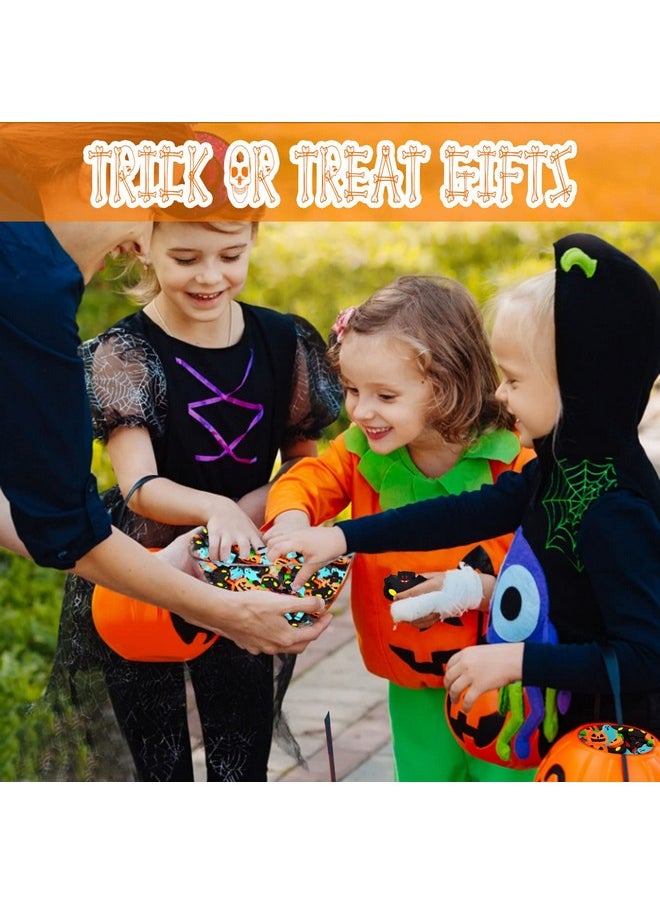 OZIO - Halloween Mini Erasers For Kids, 4 Styles Cute Halloween Erasers For Kids Bulk, Fun Pumpkin Ghost Bat Erasers, Halloween Trick Or Treat Party Favors Goody Bag Filler 48Pcs, Halloween Decorations - Image 1