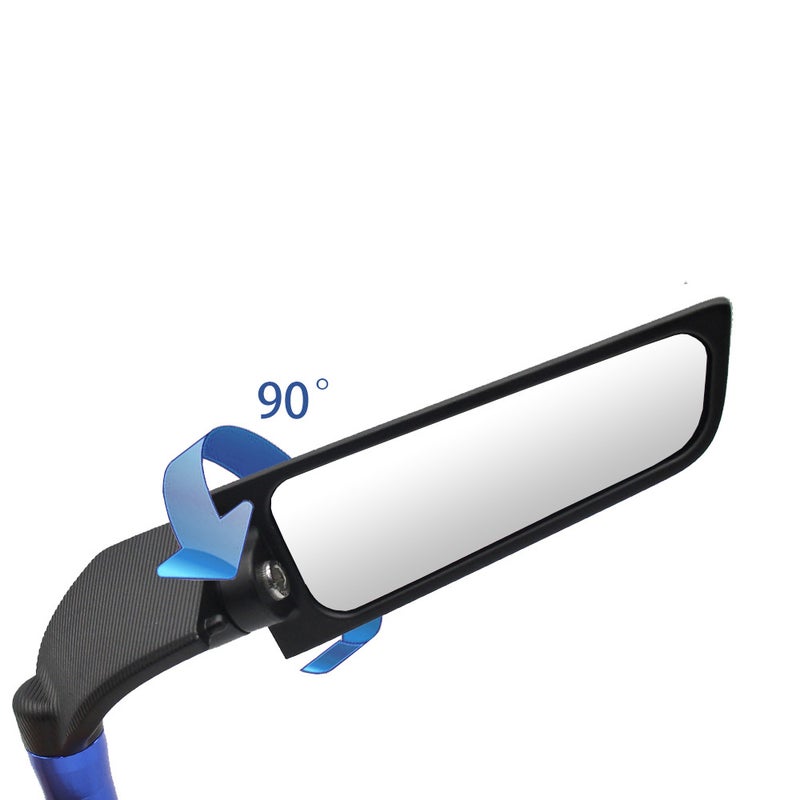 Motorcycle Wind Wing: Red Premium Aluminum Alloy, Wear-resistant & Long-lasting - Ultra-clear Rearview Mirror for Enhanced Riding Safety, Wind Resistance Reduction & Most Motorcycles - Image 4