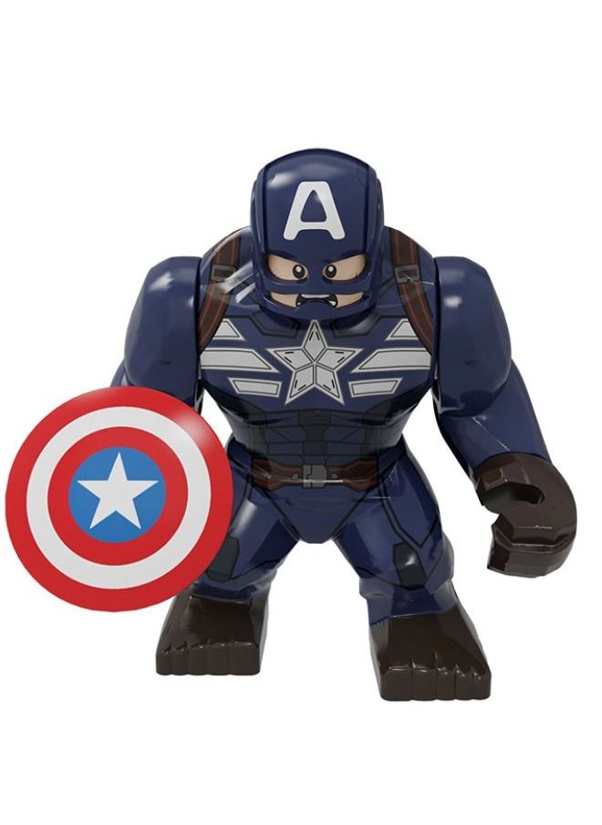 Pogo - 4-Piece Marvel Avengers Superhero Mini Figures High Quality Assembled Block Set For Collectors and Kids（Captain America/Hulk/Spiderman/Iron Man） - Image 1