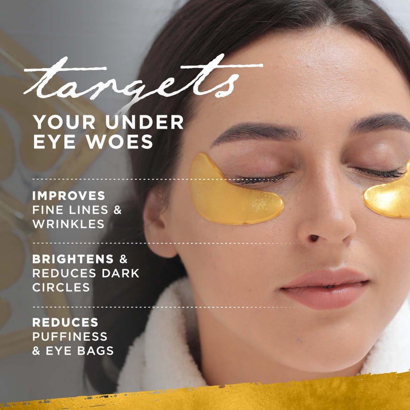Dermoland Under Eye Patches For Women â€“ 24K Gold Eye Masks, 15 Pairs | Hyaluronic Acid | Reduces Puffiness, Dark Circles & Wrinkles | Vegan & Hydrating - Image 4