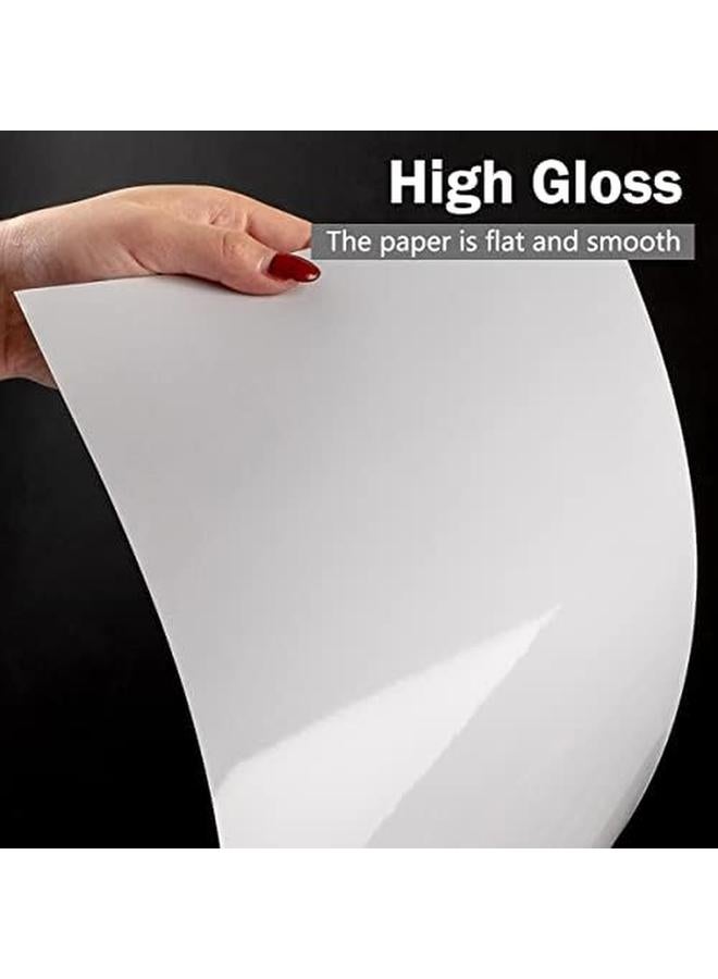 إي سي في في ورق صور A4 Rc عالي اللمعان للطابعة ورق طباعة الصور 210 * 297 مم أبيض لامع 20 ورقة - Image 4
