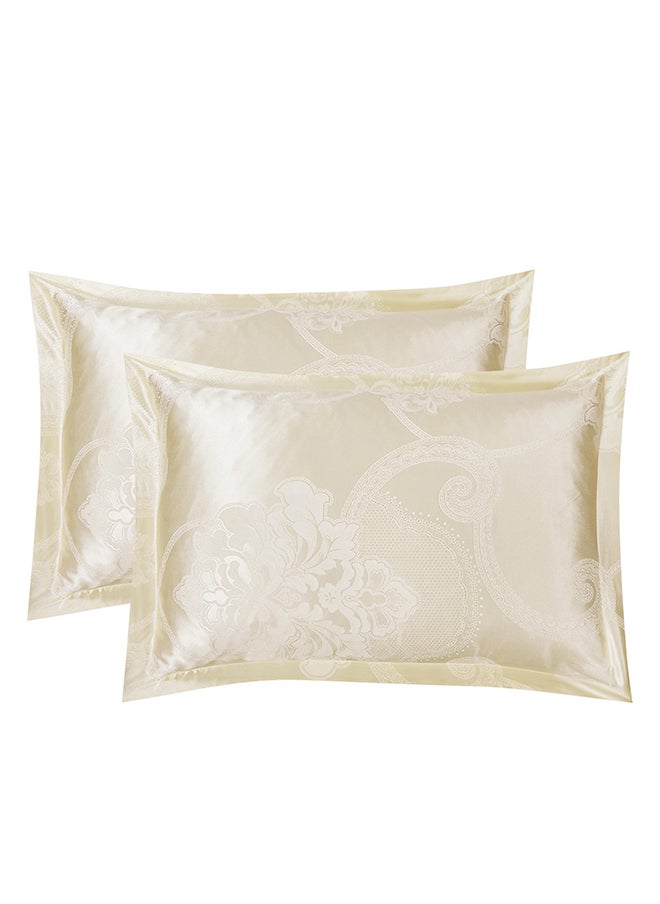 Comforter Set Extra Soft Lace Jacquard Comforter King Size Microfiber Printed 8 Pieces Set