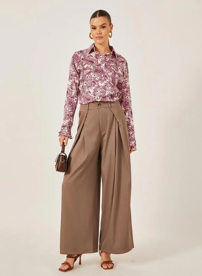 Styli Paisley Printed Long Sleeve Regular Fit Shirt