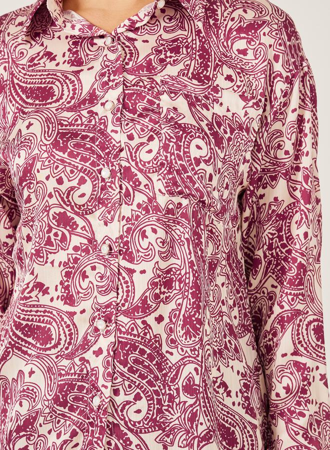 Styli Paisley Printed Long Sleeve Regular Fit Shirt  - Image 4