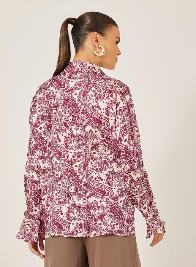 Styli Paisley Printed Long Sleeve Regular Fit Shirt  - Image 5