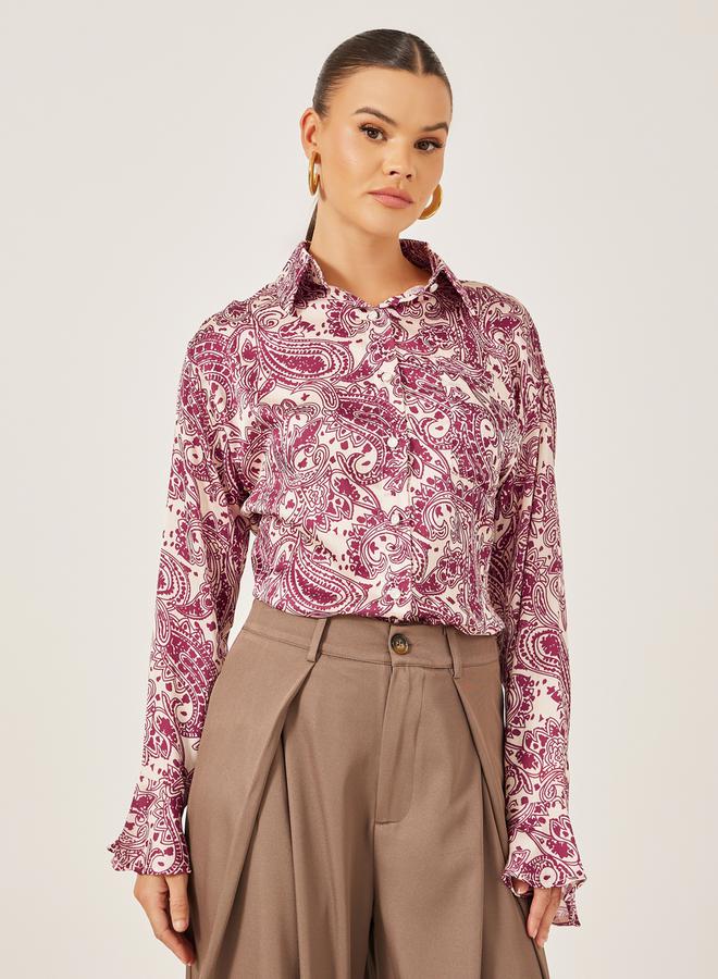 Styli Paisley Printed Long Sleeve Regular Fit Shirt  - Image 1