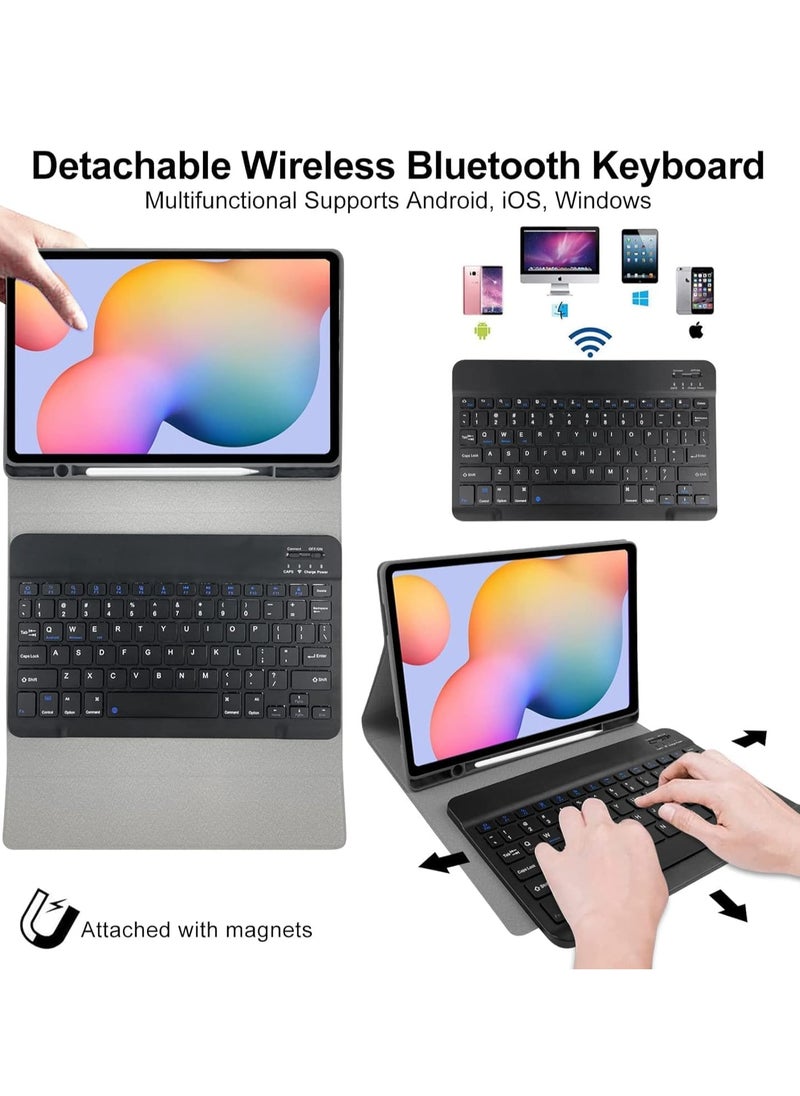 JAJEEK - "Perfect Fit Keyboard Case for Galaxy Tab S6 Lite 10.4 Inch – Durable Folio Case with Detachable Bluetooth Keyboard, Precise Cutouts, Lightweight, & Full Access to Ports – Compatible with SM-P610/P615/P613/P619 (2020/2022)" - Image 1