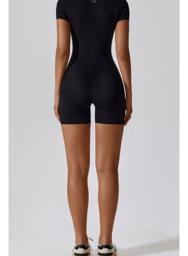 KAWN.YOGA KAWN YOGA Womens Short Sleeve Bodycon Bodysuit Tummy Control  - Image 4