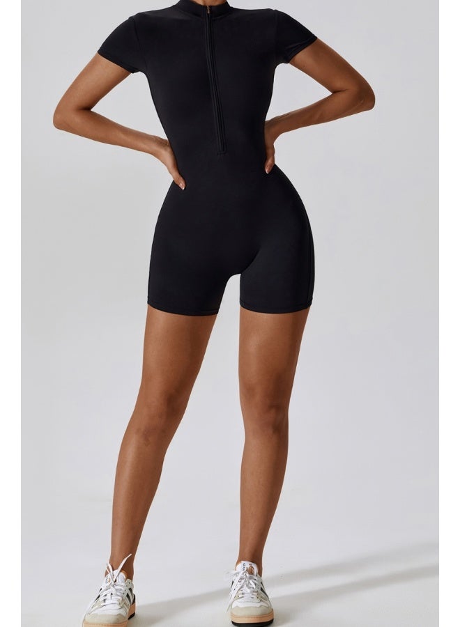 KAWN.YOGA KAWN YOGA Womens Short Sleeve Bodycon Bodysuit Tummy Control  - Image 3