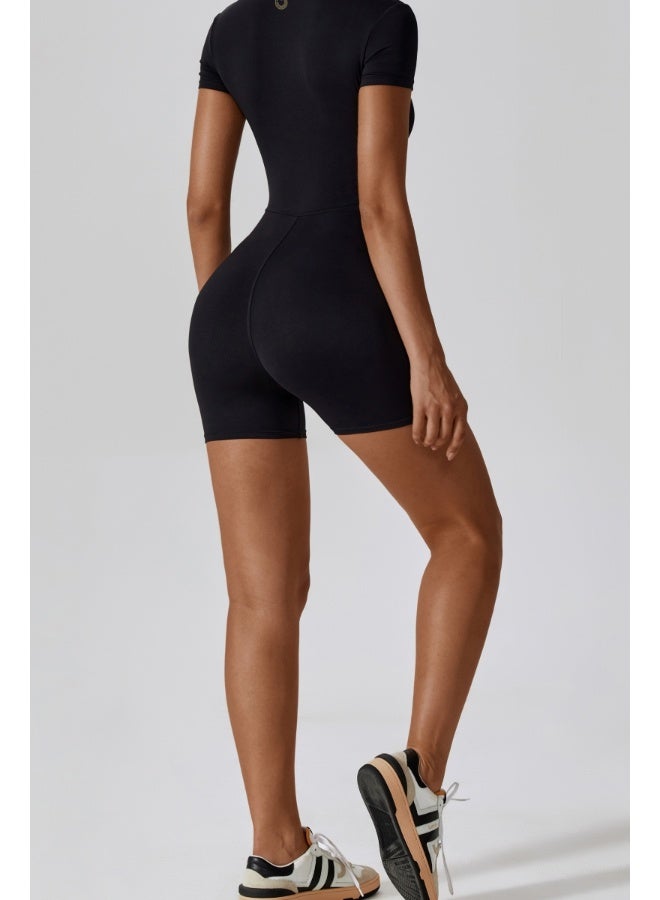 KAWN.YOGA KAWN YOGA Womens Short Sleeve Bodycon Bodysuit Tummy Control  - Image 2