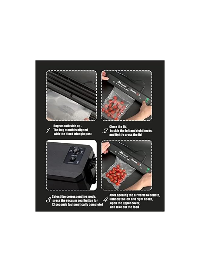 Hovico Sealer Machine, Meat Sealer, Food Preserver Portable Small Mini Preservation Automatic Machine With 10 Sealed Bags - Image 3