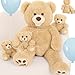 MorisMos Giant Teddy Bear Stuffed Animals28 Mommy Stuffed Bear with 3 Babies Inside Belly4 Packs Bulk Teddy Plush Toys for Kids Girl Boy Birthday Baby Shower Mothers DayBrown - Image 2