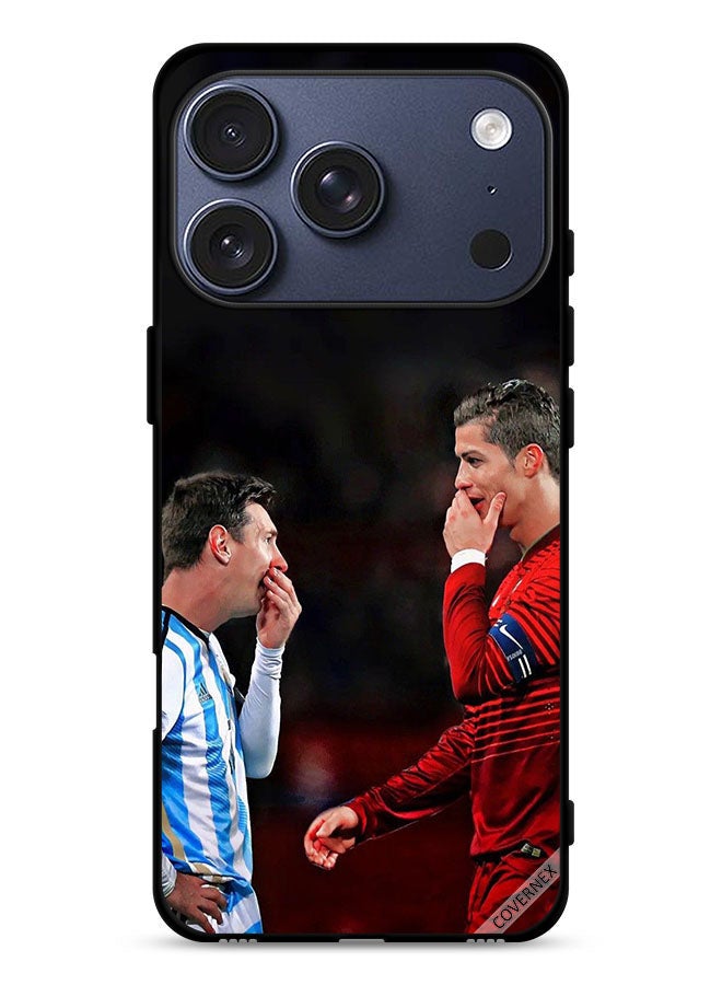 Covernex Apple iPhone 17 Pro Protective Case Cover Ronaldo & Messi In One Frame - Image 1
