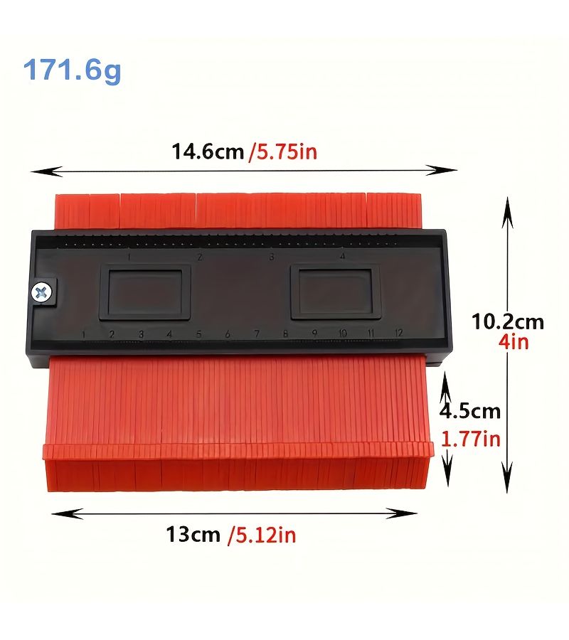 Blue Adjustable Contour Replicator Tool For Woodworking DIY Home Projects - Image 5
