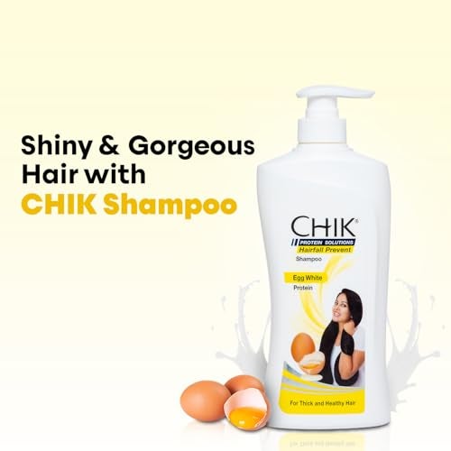 CHIK Protein Solution Hairfall Control Shampoo | Enriched with Egg White Protein for Strong, Thick and Healthy Hair, Promotes Growth and Reduces Hair Fall-1 litre - Image 4