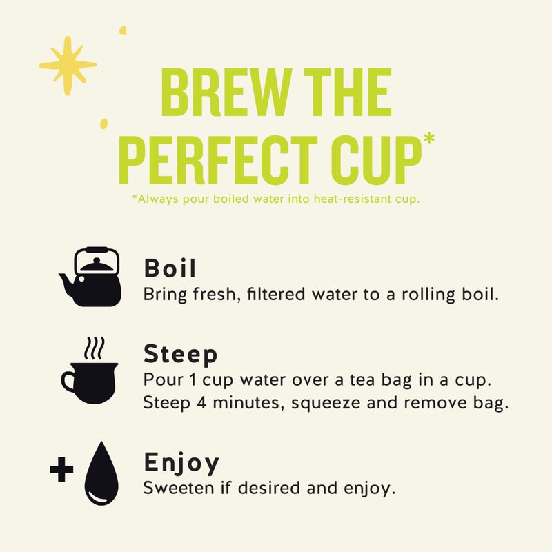 Celestial Seasonings Honey Lemon Ginseng Green Tea, Caffeinated, 20 Tea Bags Box (Pack of 6) - Image 5