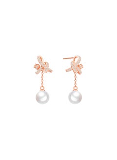White Pearl Lily Flower Eardrops