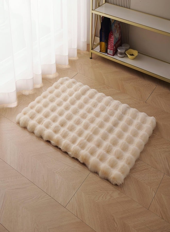 SHENGOCASE Pet Cushion Pad, Faux Fur Dog and Cat kneading Pillow, Cozy Bed Insert for Crate Pad Padding for Cage Kennel House Condo Shelf (27.5" x 41") - Image 2