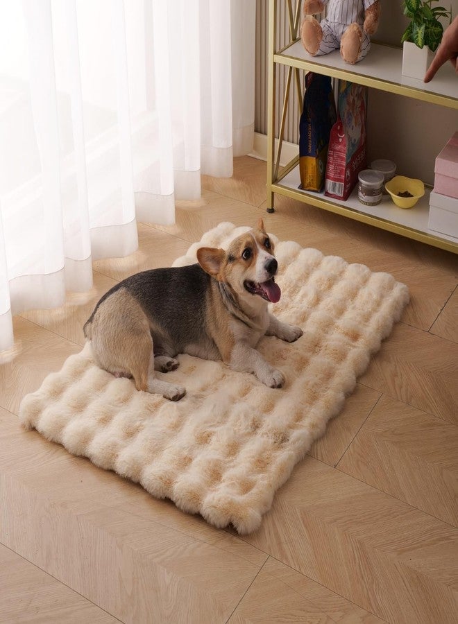 SHENGOCASE Pet Cushion Pad, Faux Fur Dog and Cat kneading Pillow, Cozy Bed Insert for Crate Pad Padding for Cage Kennel House Condo Shelf (27.5" x 41") - Image 1