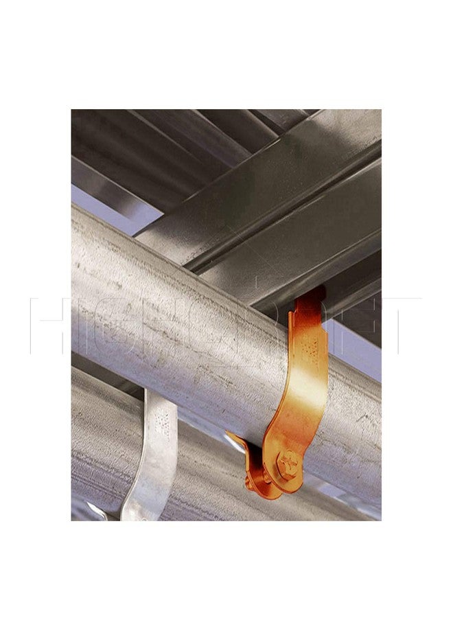 Highcraft DMTU-DQ112-10 Strut Clamp Copper Epoxy Coated Steel, for 1-1/2''. Pipe (PKG=10) - Image 5
