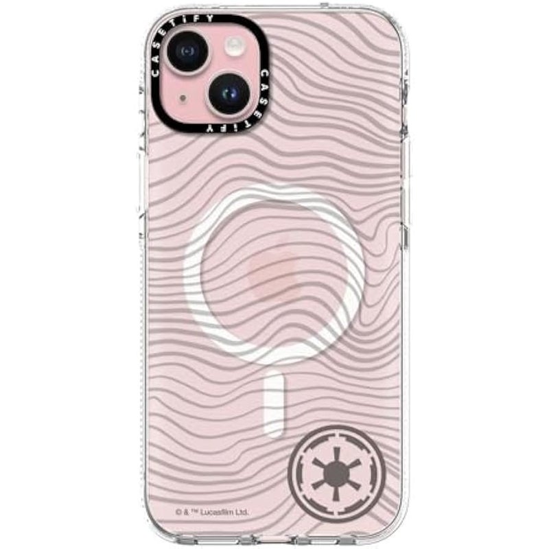 Casetify Clear iPhone 15 Plus Case 【Mandalorian Co-Lab/Not Yellowing / 6.6ft Drop Protection/Compatible with Magsafe】 - Beskar Ingot - Clear - Image 1