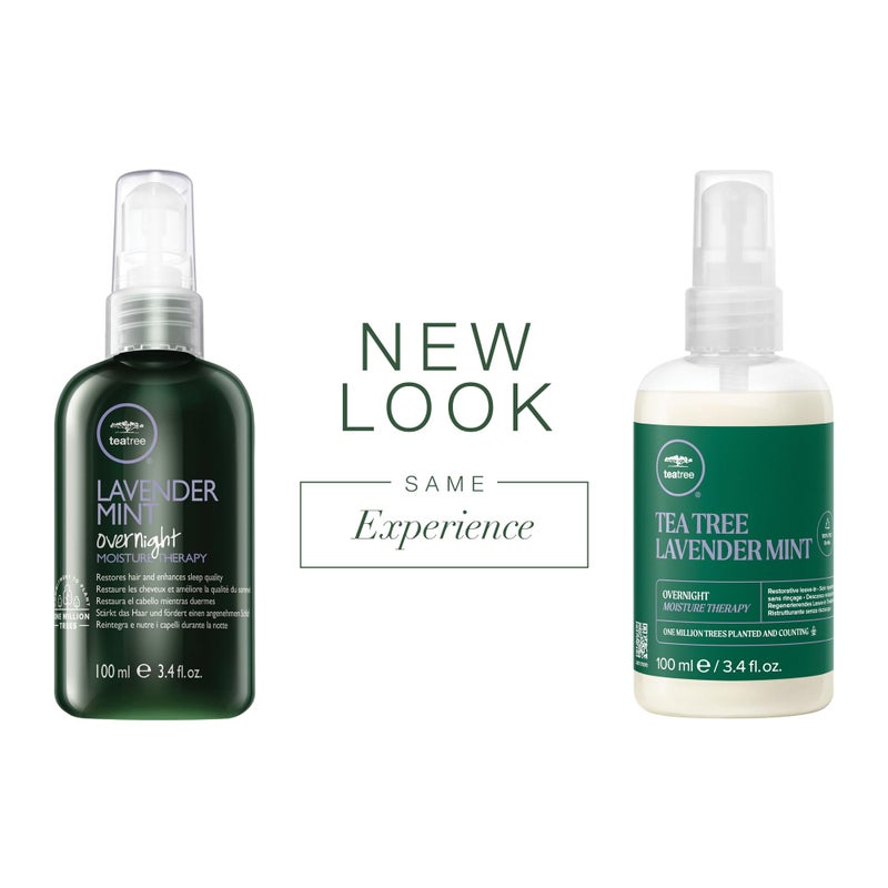 Tea Tree Lavender Mint Overnight Moisture Therapy, Leave-In Treatment, Restores Hair + Enhances Sleep Quality, For Coarse, Curly + Dry Hair, 3.4 fl. oz. - Image 2