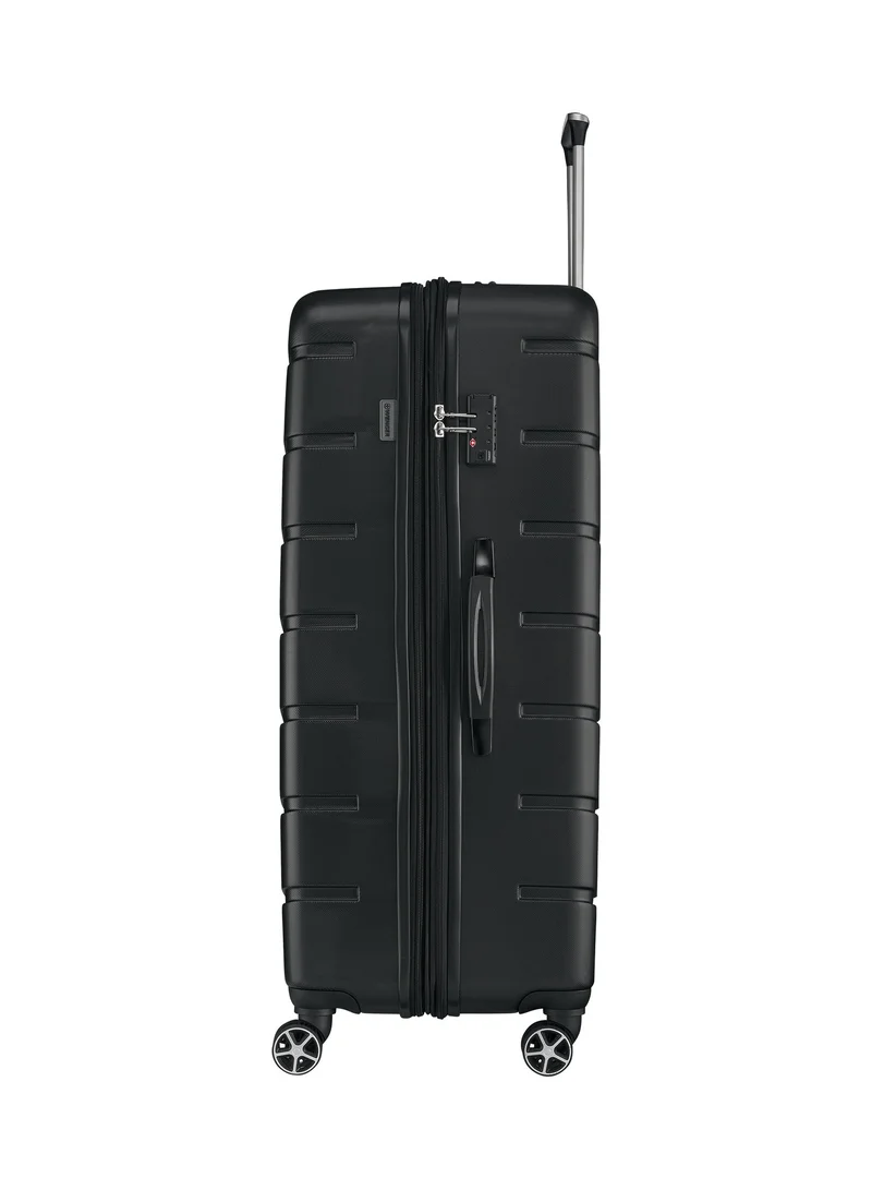 فيجنر Vaiana Large Hardside Expandable 87cm Check-In Luggage Trolley Black - 612357