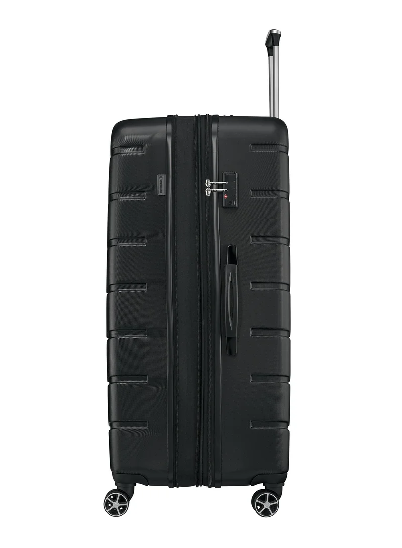 فيجنر Vaiana Large Hardside Expandable 87cm Check-In Luggage Trolley Black - 612357