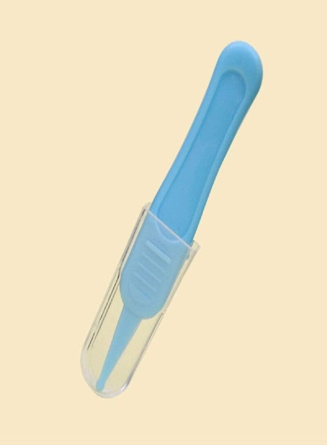 VATTU Baby Care Safety Tweezers for Ear Nose Navel Cleaning – Soft Tip Plastic Forceps for Newborn Hygiene – Gentle Grip Clip for Infant Grooming – Non-Slip Handle (1 Piece) - Image 1
