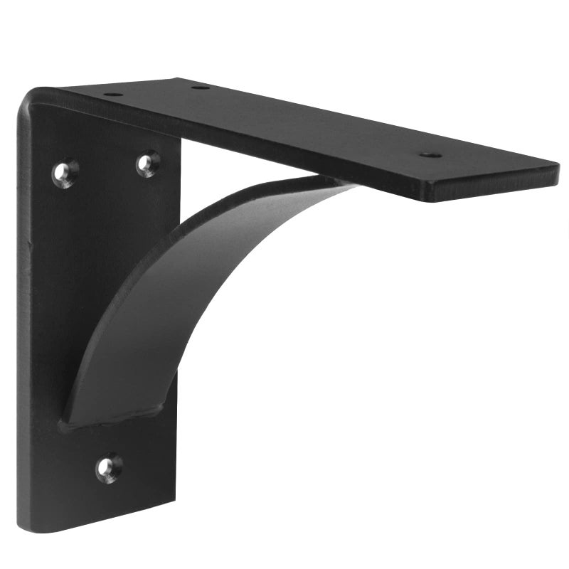 MOUNTAIN_ARK 2Pcs Heavy Duty Steel Mantel Brackets  7 X 6 X 2 Inches Metal Shelf Bracket Support For Fireplace  Wall Mounted Floating Triangle Holder  Hand Welded Countertop Bracket Load 330 Lb  5.9 Mm Thickness - Image 3