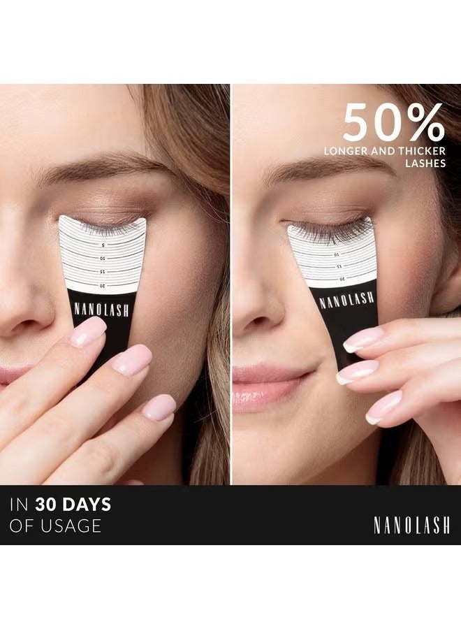 Nanolash Eyelash Serum, Eyelash Growth Serum Conditioner for Enhanced Long Luscious Eyelashes and Eyebrows, Stimulate Eyelash Growth, Safe and Without Adverse Reactions, Sterile 3ML - Image 3