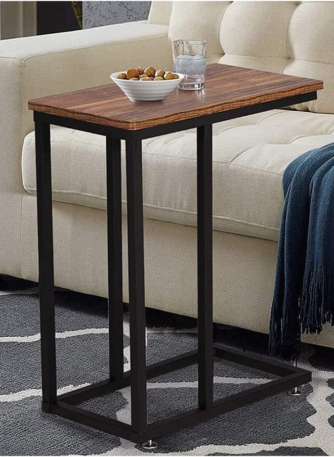 Garlo - Snack Side Table, Bedside Table, Sofa Side Table, Coffee Table, C-Shaped Side Table, for Living Room, Bedroom - Image 1