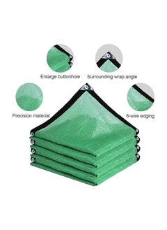 GUDOO Green Sun Screen, Shade Sail Awning, Shade Fabric, HDPE Outdoor Sun Shade with Cord, Grommets, for Greenhouse Patio Flowers Plants Lawn 3 x 4M  - Image 2