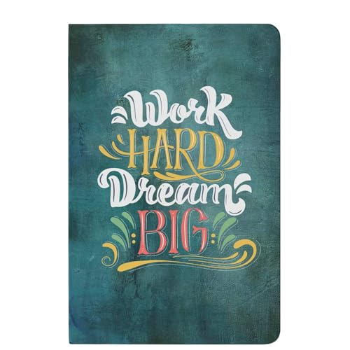 LAURET BLANC 12Months Undated Planner, 12 Monthly Spreads, 52 Weekly Spreads, Habit Tracker, Utility Pages, Paperback (Work Hard Dream Big) - Image 1