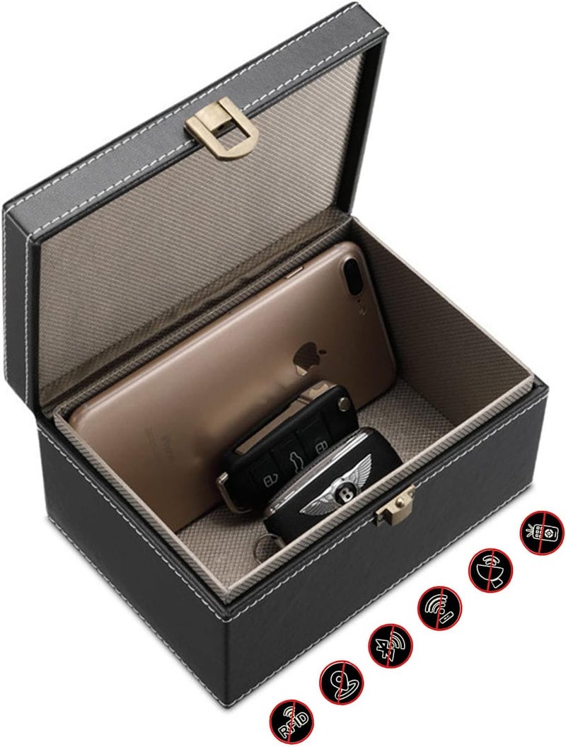 FOVNOT Faraday Box for Car Keys - RFID & Keyless Entry Signal Blocker Box, Anti-Theft Car Key Fob Protector with Secure Storage - Image 1