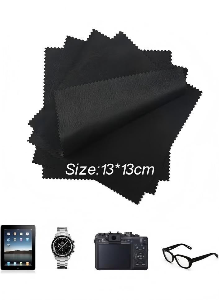 20 Pcs Microfiber Cleaning Cloths - For Cleaning Glasses Spectacles Camera Lenses IPad Tablets IPhone LCD Screens And Other Delicate Surfaces Grey/Black - Image 3