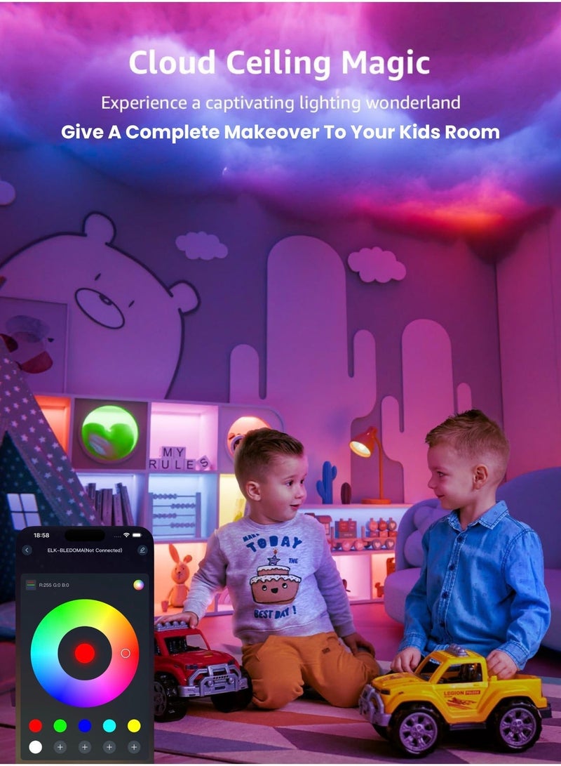 MODI 30M LED Light Strip Bluetooth Smart App Music Sync Color Changing RGB LED Light Strip with Remote Control and Power Adapter Led Lights for Bedroom Room Home Decor - Image 5