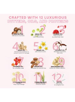 FoxyBae Hair Mask For Dry Damaged Hair And Growth Overnight Hair Mask Treatment With Biotin & Shea Moisture 12In1 Magic Dry Hair Mask & Hydrating Leave In Conditioner Spray 8 Oz  - Image 4
