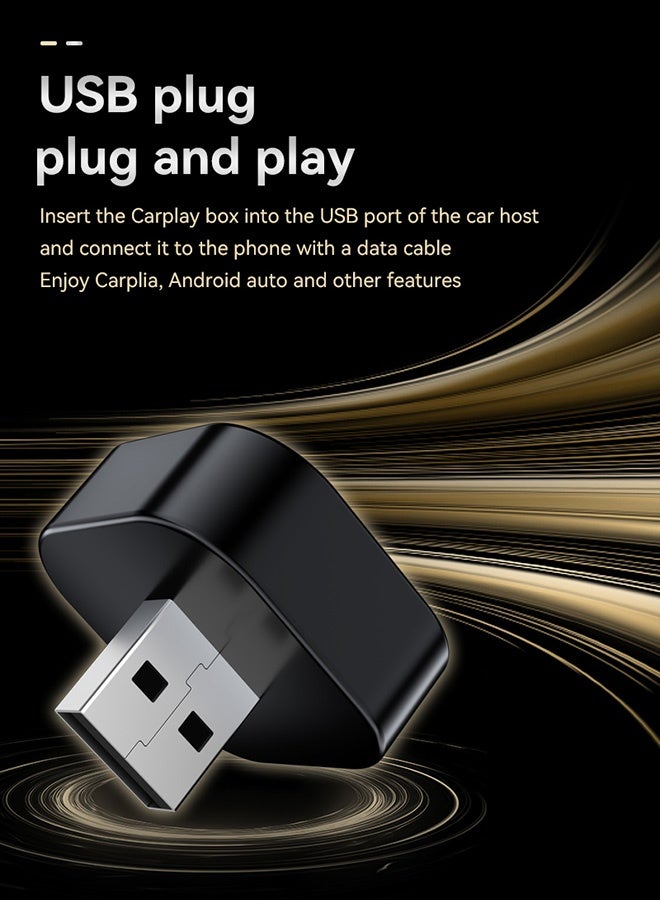 TUNKE 2-in-1 Wireless CarPlay & Android Auto Adapter – Bluetooth 5.0 + 5G WiFi, Plug & Play USB Dongle for Cars (Black) - Image 3