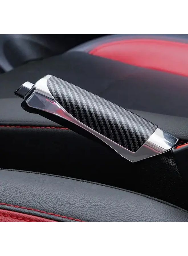 Universal Mahogany Texture Handbrake Cover Scratch Resistant ABS for Car SUV Truck - Image 3