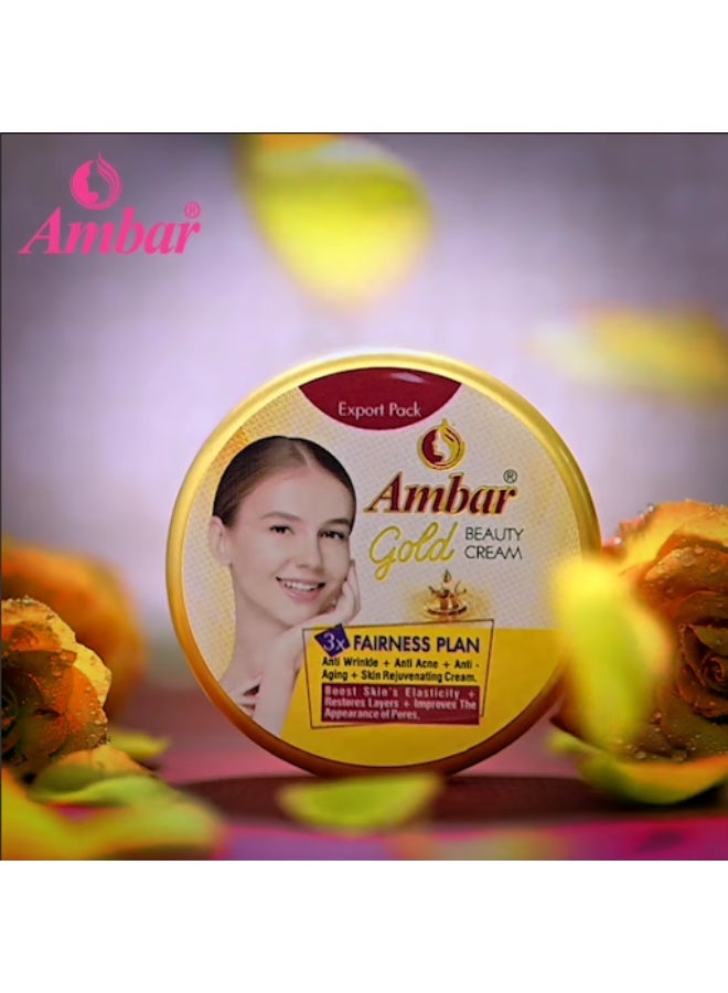 Amber AMBAR GOLD BEAUTY CREAM Enhance your Natural Glow - Pack of 3 - Image 3