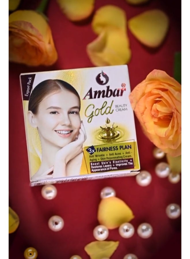 Amber AMBAR GOLD BEAUTY CREAM Enhance your Natural Glow - Pack of 3 - Image 2